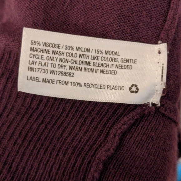 Dark Purple Cardigan - Picture 3 of 4